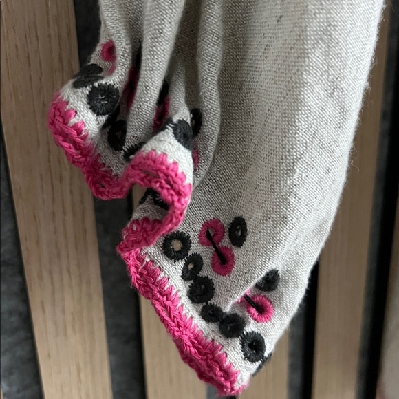 Ulla Johnson- Ada Embroidered Tassel flax blouse - Picture 7 of 10